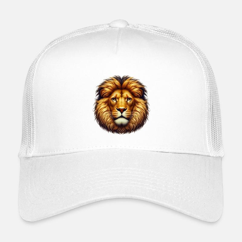Löwe - Kinder Trucker-Cap - Weiß