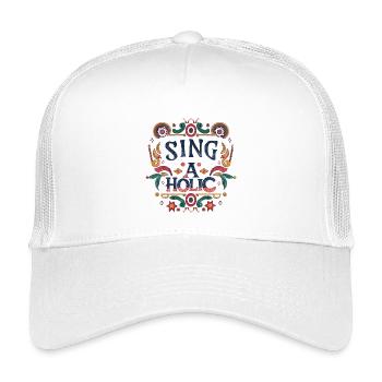 Sing-aholic - Kinder Trucker-Cap - Weiß - Vorne