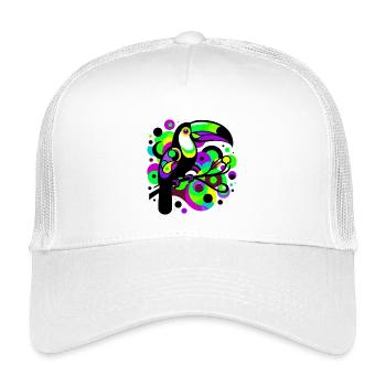Tukan - Kinder Trucker-Cap - Weiß - Vorne