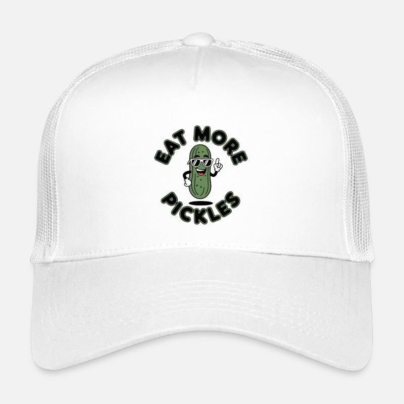 Eat More Cornichons Concombres Fun Chemise Casquette trucker enfant