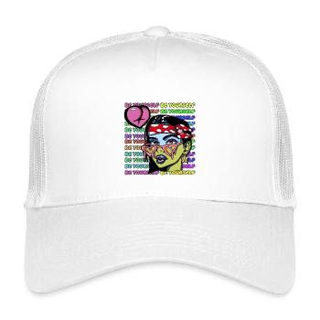 Be yourself - Kids’ Trucker Cap - white - Front