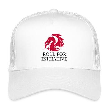 Roll For Initiative – Fire Dragon - Kids’ Trucker Cap - white - Front