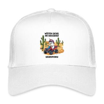 Wüsten-Einhorn - Kinder Trucker-Cap - Weiß - Vorne