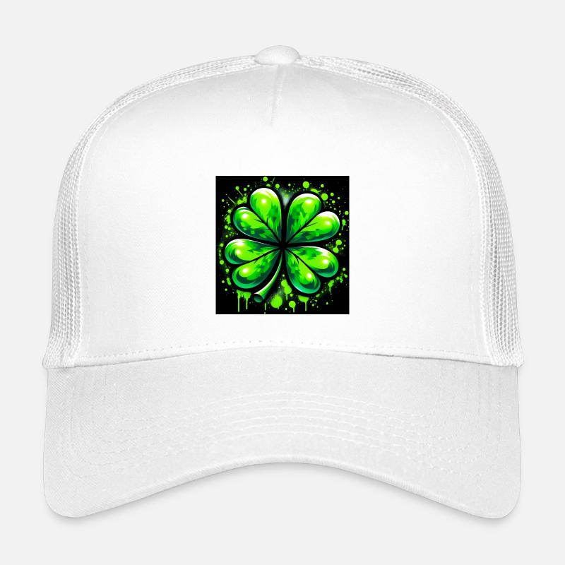 Four-leaf clover - Kids’ Trucker Cap - white