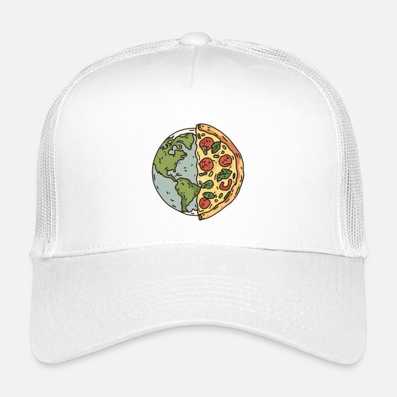 Conception de la tranche de pizza de la terre Casquette trucker enfant