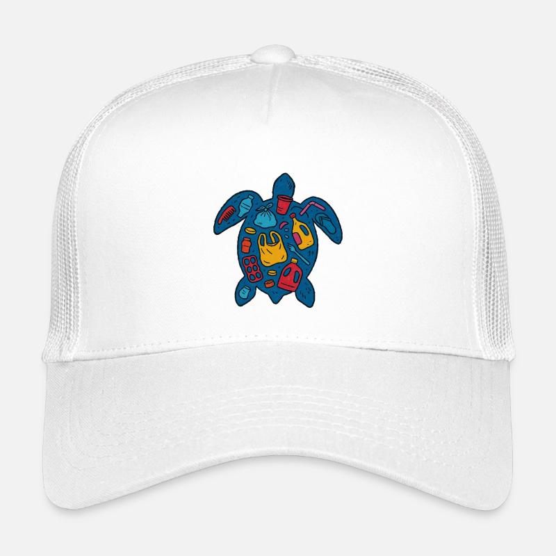 Eco-Friendly Turtle with Waste Art Kids’ Trucker Cap