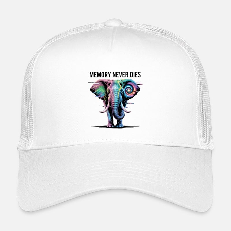 Éléphant psychédélique avec spirale cosmique Casquette trucker enfant