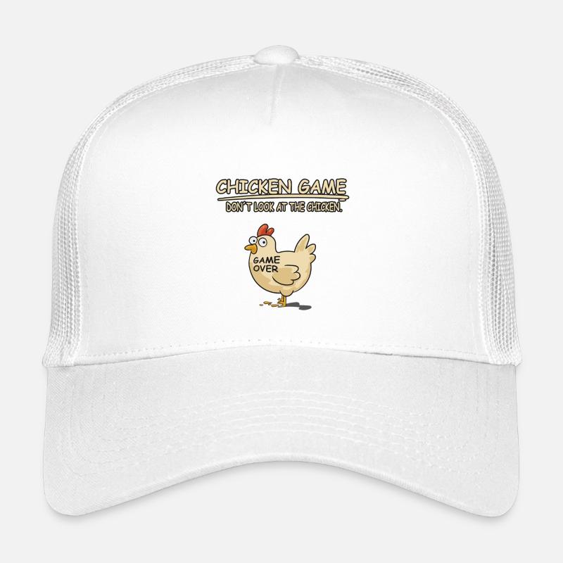 GAMER CHICKEN - Kinder Trucker-Cap - Weiß