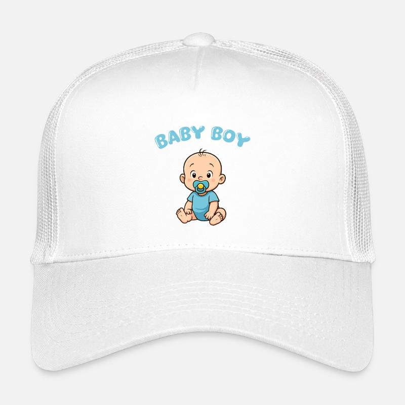 Cute Baby Boy Print Kids’ Trucker Cap