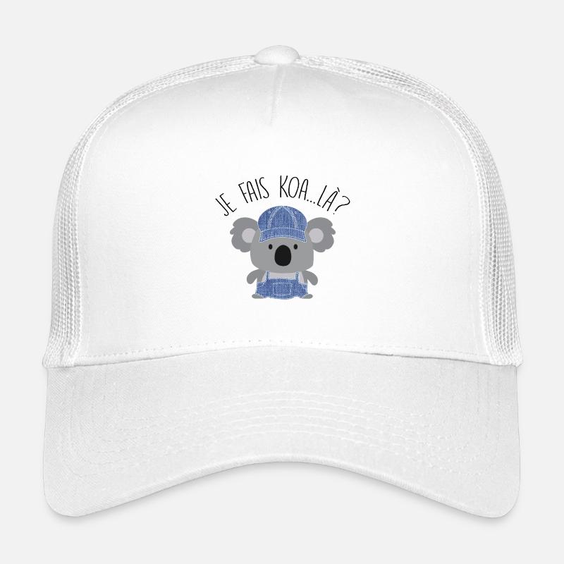 Koala Style Denim Casual - Kinder Trucker-Cap - Weiß