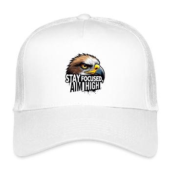 Eagle Focus Motivational Design - Kids’ Trucker Cap - white - Front