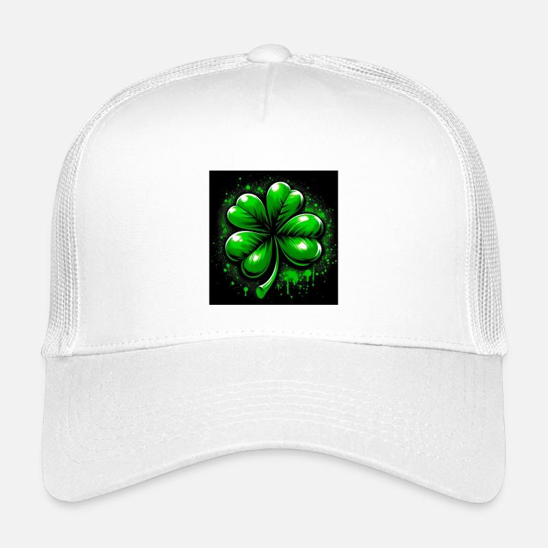 Four-leaf clover - Kids’ Trucker Cap - white
