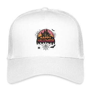 Spukschloss Halloween - Kinder Trucker-Cap - Weiß - Vorne