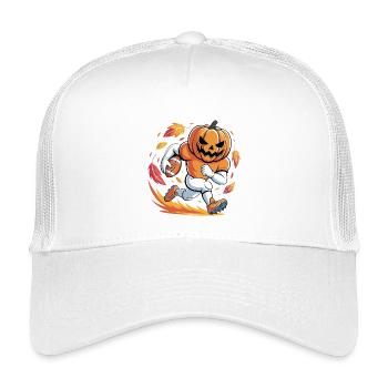 Citrouille Mascotte Football Sprint - Casquette trucker enfant - blanc - Devant