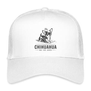 Emblème du cœur de la flamme du chihuahua - Casquette trucker enfant - blanc - Devant