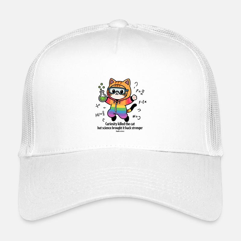 Curiosity killed the cat, but science brought it Casquette trucker enfant