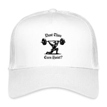 Est-ce que tu hans même - Funny Medival Gym Meme - Casquette trucker enfant - blanc - Devant