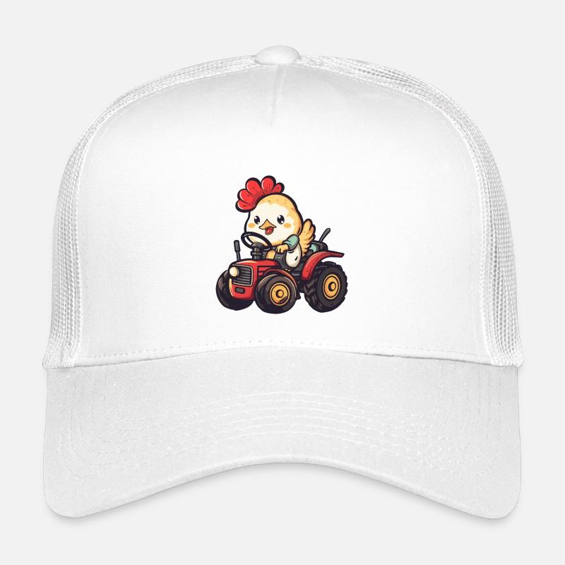 Huhn Traktor Farmer Kinder Trucker-Cap