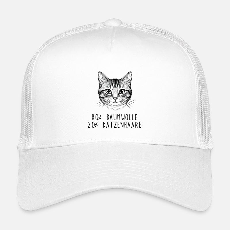 Witziges Katzenhaar Baumwolle Spruch Design Kinder Trucker-Cap