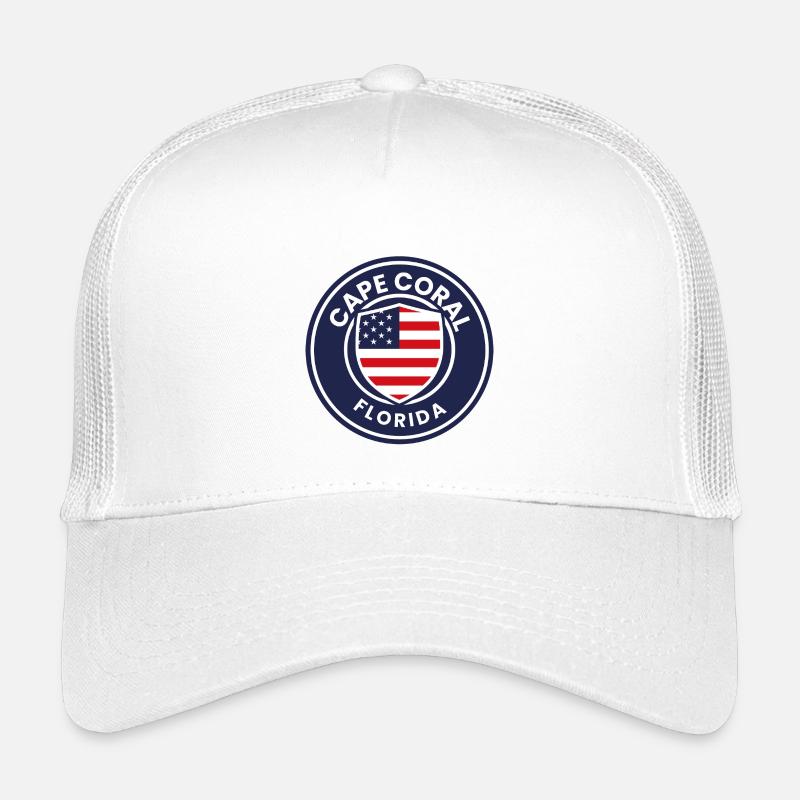 Cape Coral Florida Flag Crest Kids’ Trucker Cap