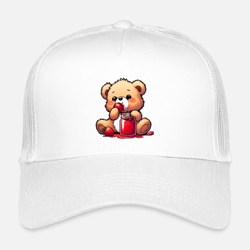 Bear Teddy Bear Bear - Kids’ Trucker Cap - white