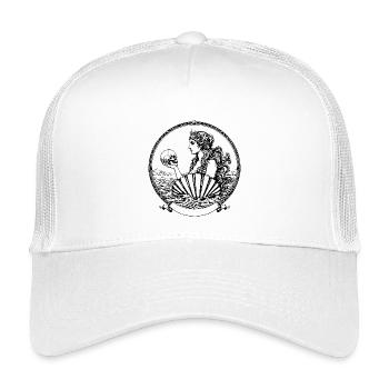 schöne und melancholische griechische Göttin Aphrodite - Kinder Trucker-Cap - Weiß - Vorne