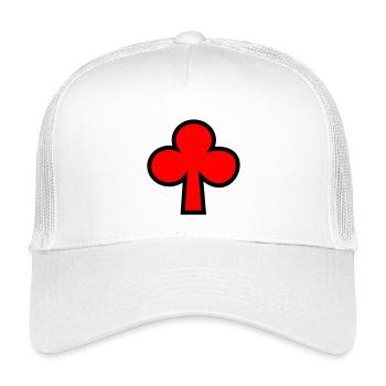 Kreuz_rot - Kids’ Trucker Cap - white - Front