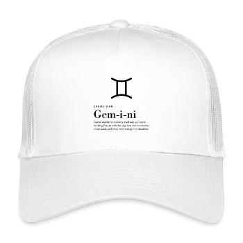 Gemini - Zodiac sign - Kinder Trucker-Cap - Weiß - Vorne