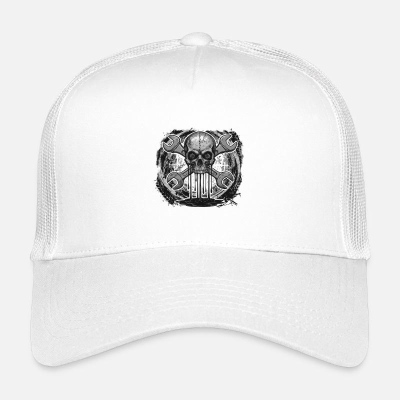 Mechanic Skull – Industrial Workshop Kids’ Trucker Cap