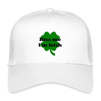 Kiss me I'm Irish - Kinder Trucker-Cap - Weiß - Vorne