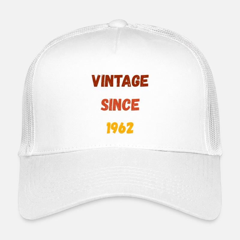 1962 Geburtstag - Vintage since 1962 - Kinder Trucker-Cap - Weiß