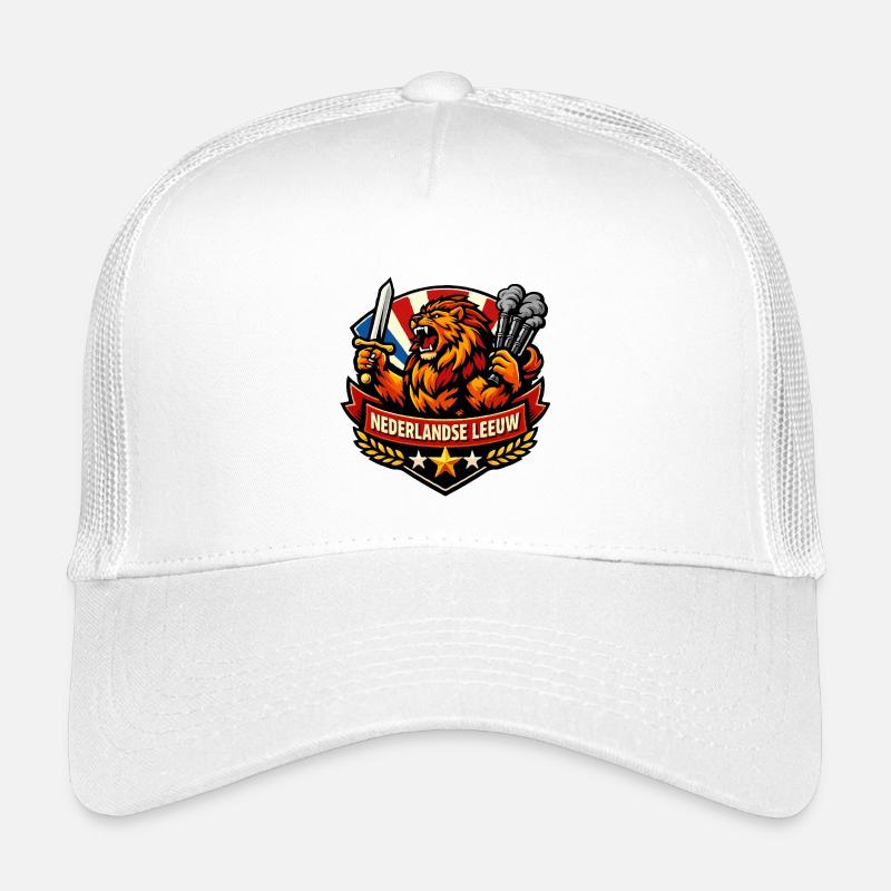 Holländischer Löwe mit Schwert und Rauch Kinder Trucker-Cap