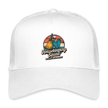 Lustiges Putzen Design - Kinder Trucker-Cap - Weiß - Vorne
