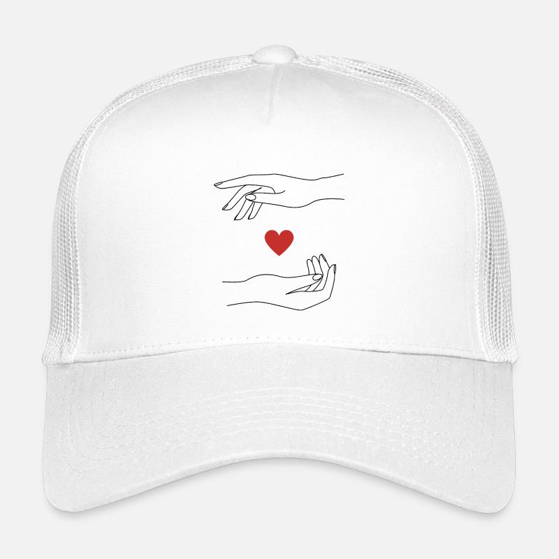 Red Heart Icon on Black Perfect Valantine Kids’ Trucker Cap