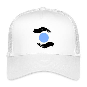 Hands Protection Ball World - Kids’ Trucker Cap - white - Front