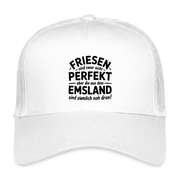 Friesen Emsland Friesland Sprüche Geschenk - Kinder Trucker-Cap - Weiß - Vorne