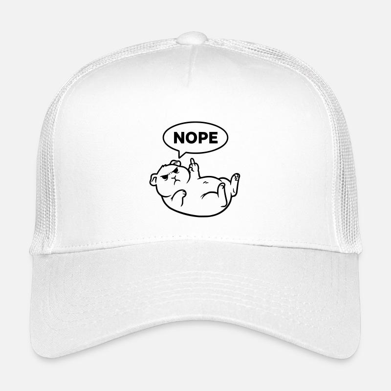 Cochon d’Inde rongeur Non noir Casquette trucker enfant