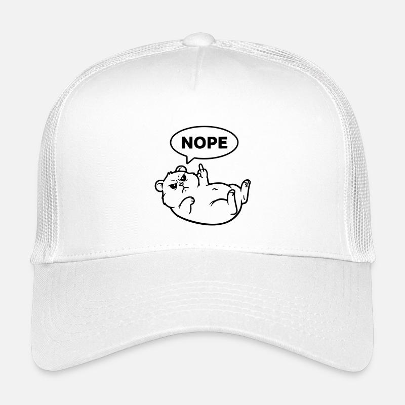 Hamster Mittelfinger Nope Outline Kinder Trucker-Cap