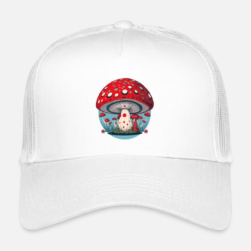 Red Mushroom - Toadstool - Lucky Mushroom Kids’ Trucker Cap