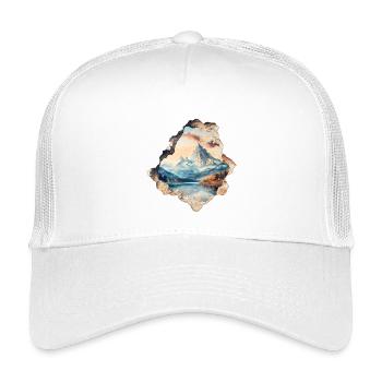 Mountains Mountains Hiking - Kids’ Trucker Cap - white - Front
