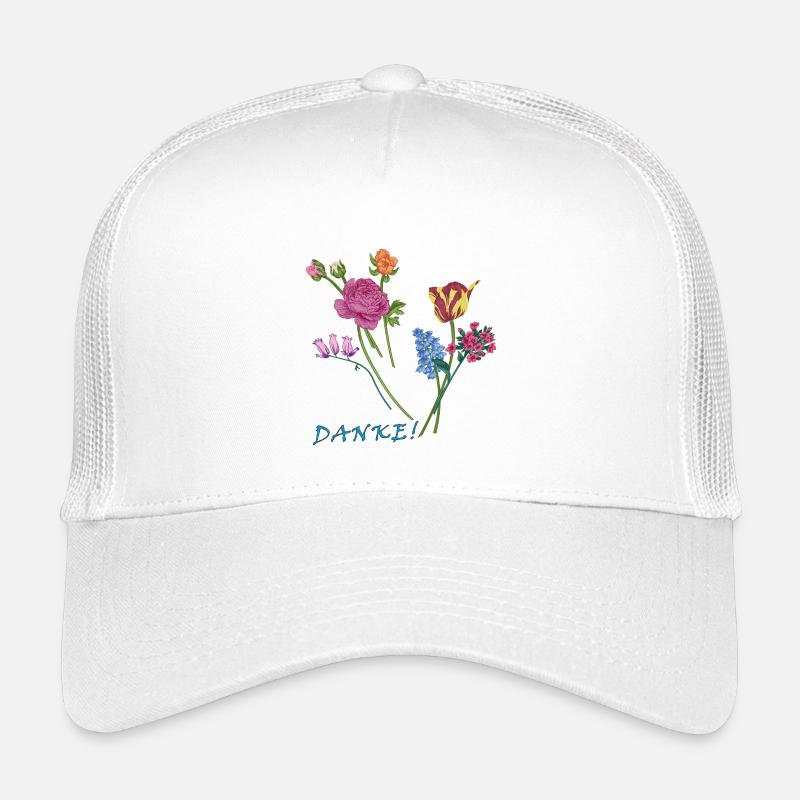 Danke mit einem Blumenstrauß  Kinder Trucker-Cap