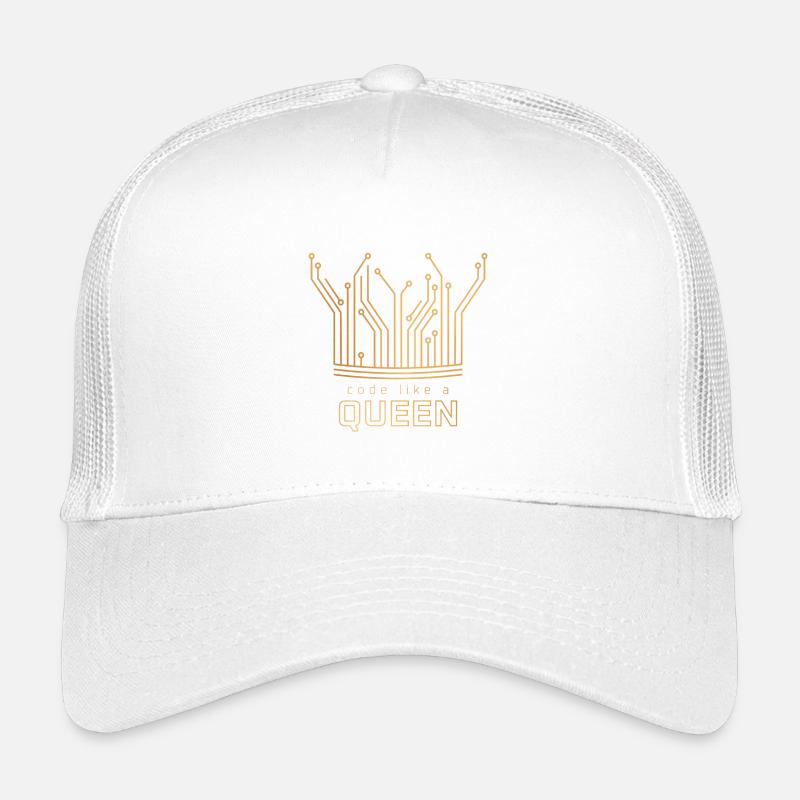 Code Like a Queen Kinder Trucker-Cap