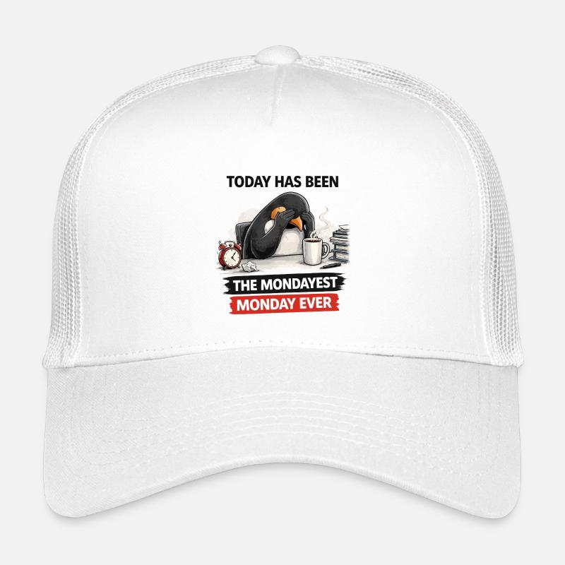 Mondayest Penguin Blues Kids’ Trucker Cap