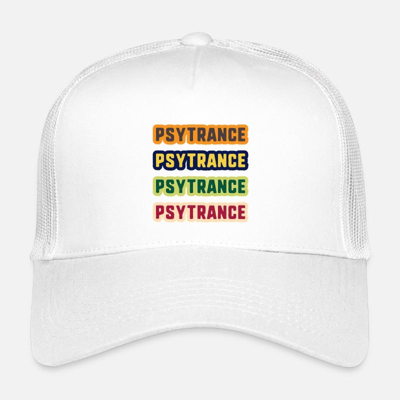 Psytrance-Farbstack - Kinder Trucker-Cap - Weiß