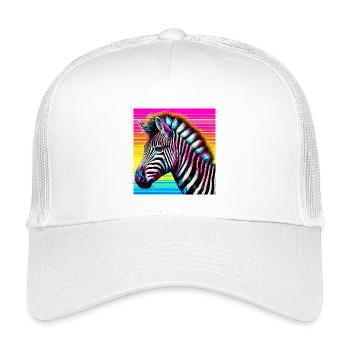 zèbre - Casquette trucker enfant - blanc - Devant