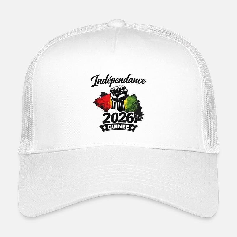 Independence GUINÉE“ mit Faust & Flaggenfarben Kinder Trucker-Cap