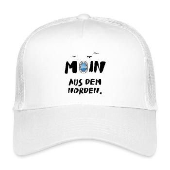 moin aus dem norden - Kinder Trucker-Cap - Weiß - Vorne