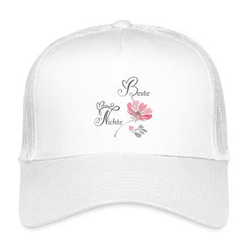 Beste Nichte - Kinder Trucker-Cap - Weiß - Vorne