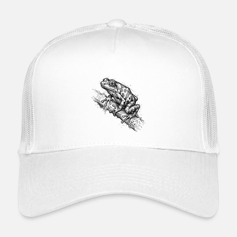 Croquis de grenouille à fléchettes vénéneuses - Design moderne de la nature Casquette trucker enfant