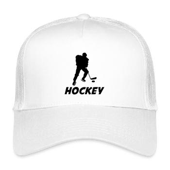 Hockey - Kinder Trucker-Cap - Weiß - Vorne